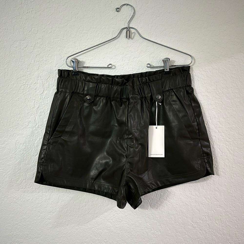 Dear John faux leather shorts  - Large